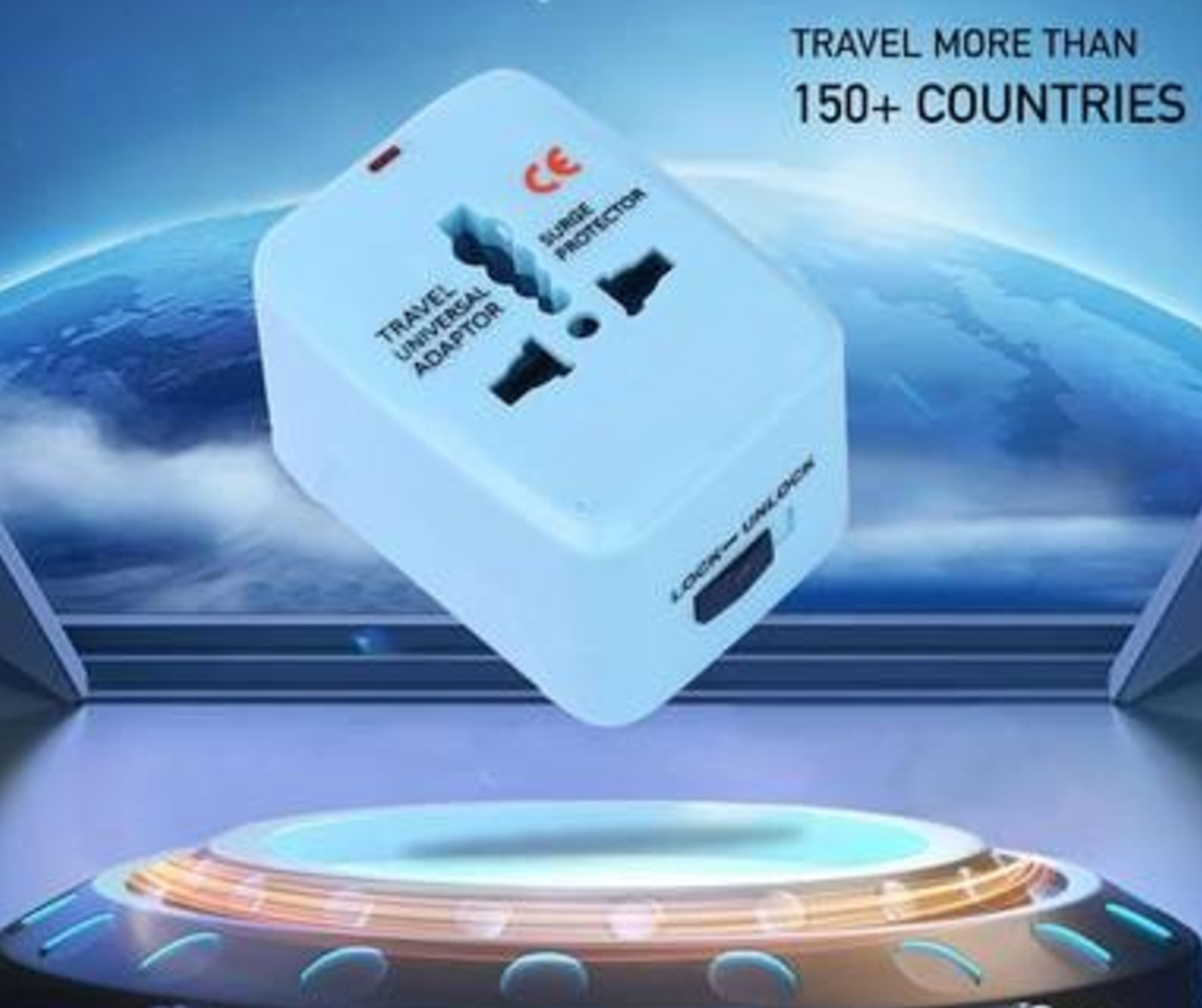 SSVOCATIONPOINT Premium Universal Travel Adapter With Built In Dual USB Charger Ports 100-240V Smart Plug-picture-23