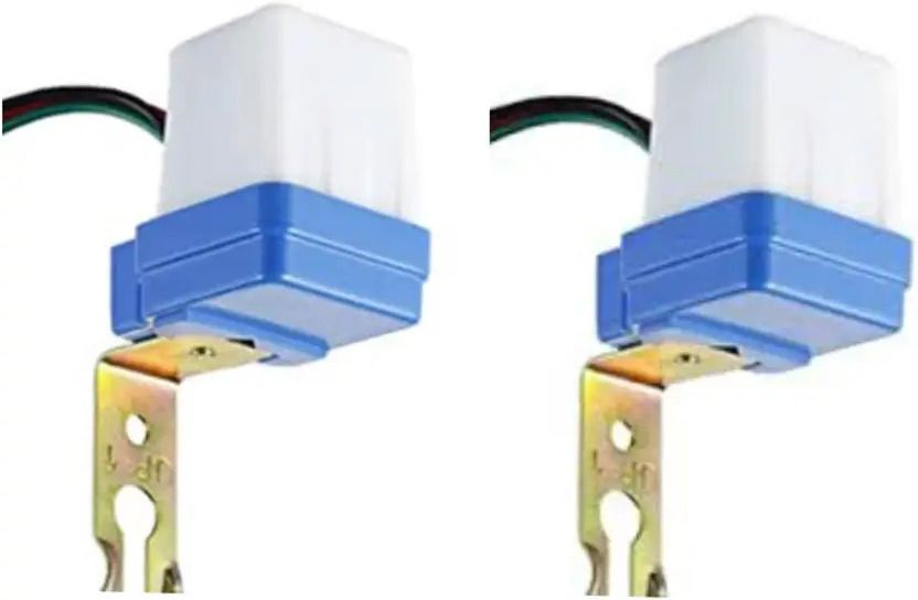 DigiMetrix 220Volt AC Auto Day/Night Sensor Switch, 7Amp Automatic ON/OFF Switch Pack of 2