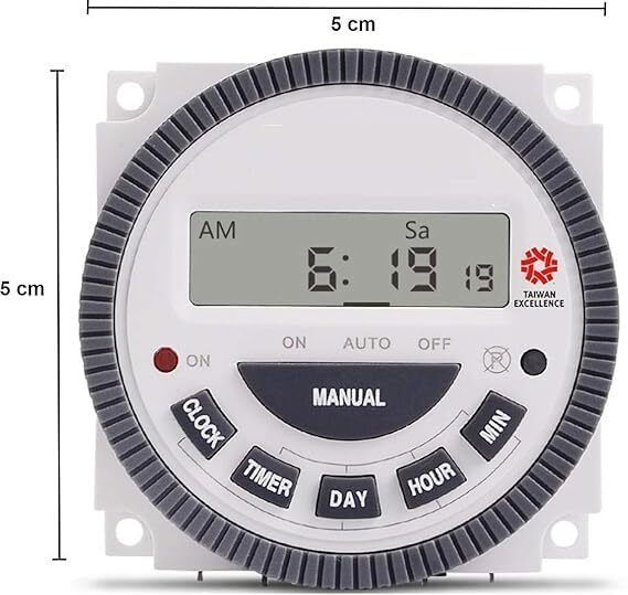 THE HINDER Digital Timer Programmable Time Switch with LCD-4 Pin Pack of 3-image-41