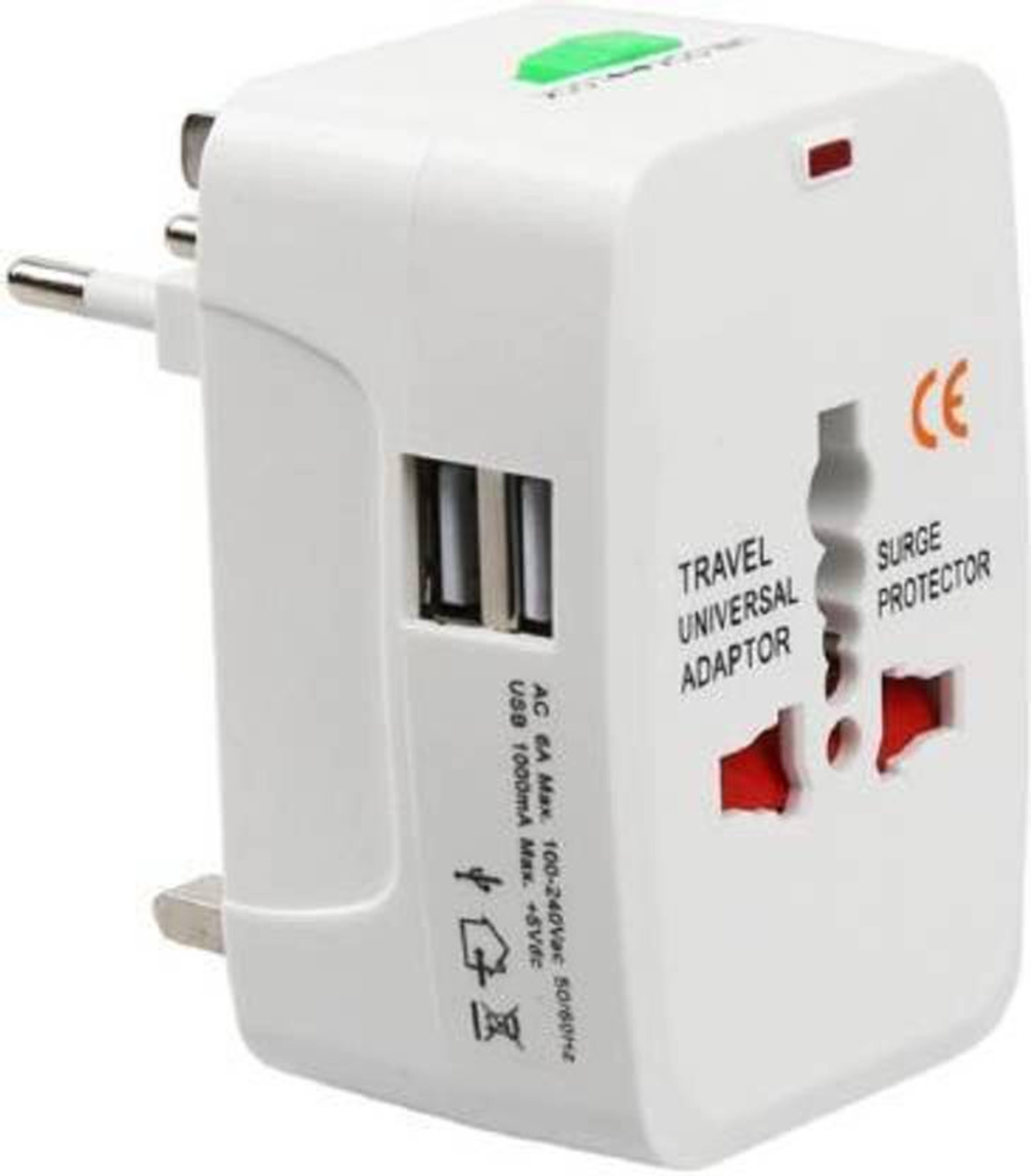 SSVOCATIONPOINT Premium Universal Travel Adapter With Built In Dual USB Charger Ports 100-240V Smart Plug-picture-18