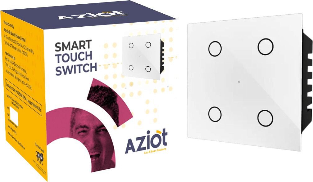 AZIOT Smart Modular 4 Touch Switch: Elevate Your Home with Effortless Control Smart Switch-image-5