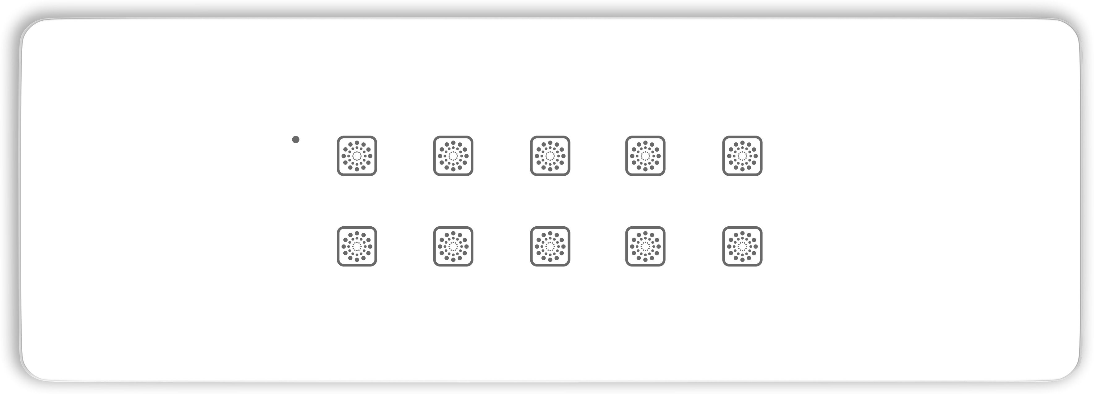 TEQOOZ Glass Touch Panel (WiFi + Remote) (8M): 10 Switch Smart Switch