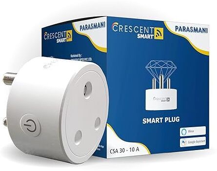 Crescent Lighting WiFi Plug 10A Alexa/Google Control, Surge Protection, Timer Smart Plug