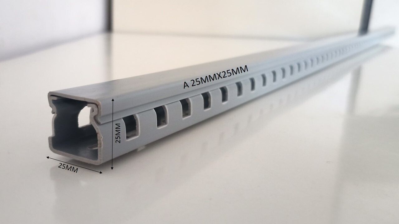 Salzer Cable Ducts PVC FRLS Standard Slot 25MMX25MMX1Mtr A Type Pack of 2Nos-picture-18