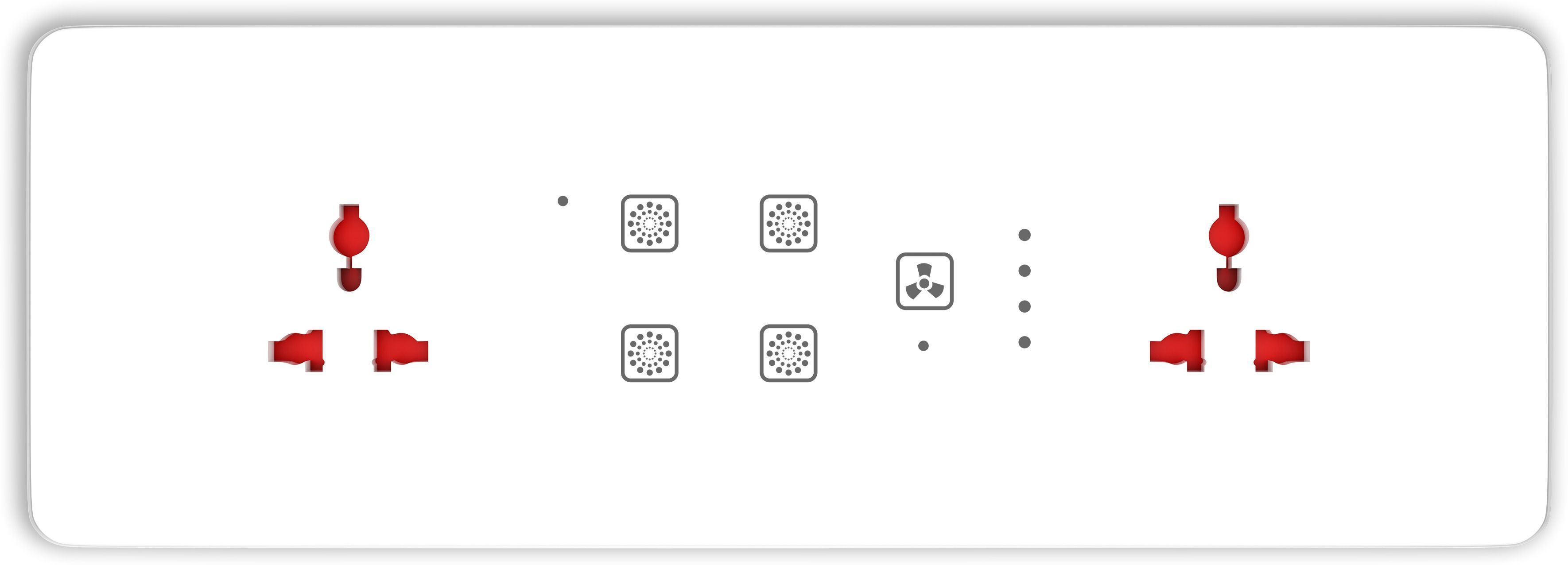 TEQOOZ Glass Touch Panel (WiFi + Remote) 4 Switch + Fan Regulator + 2 Socket (8M) Smart Switch-image-43