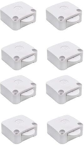GlowGadgets 250 Volts White Wardrobe Cabinet Door 1 Way Switch ON OFF Light Control Switch-picture-47