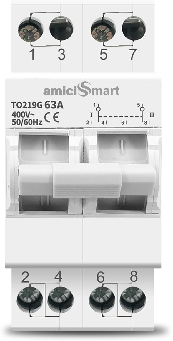 amiciSmart Dual Power Manual Control Transfer Switch, 63A (Single Phase) Smart Switch-picture-48