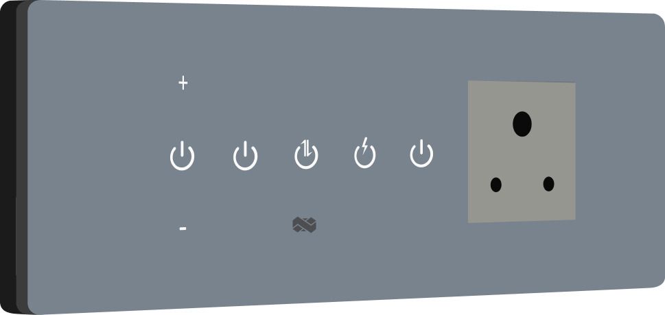 iotics Smart Touch Switch for 3 Lights, Dimmer & Plug Remote, Mobile App, Voice Control Smart Switch-picture-34