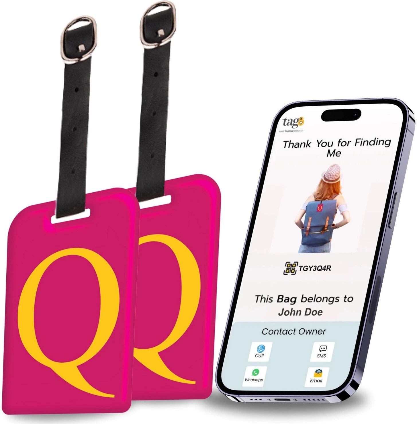 tag8 Smart Luggage Tag, Real-Time Email Alerts With Bag's Location - Location Smart Tracker-picture-45