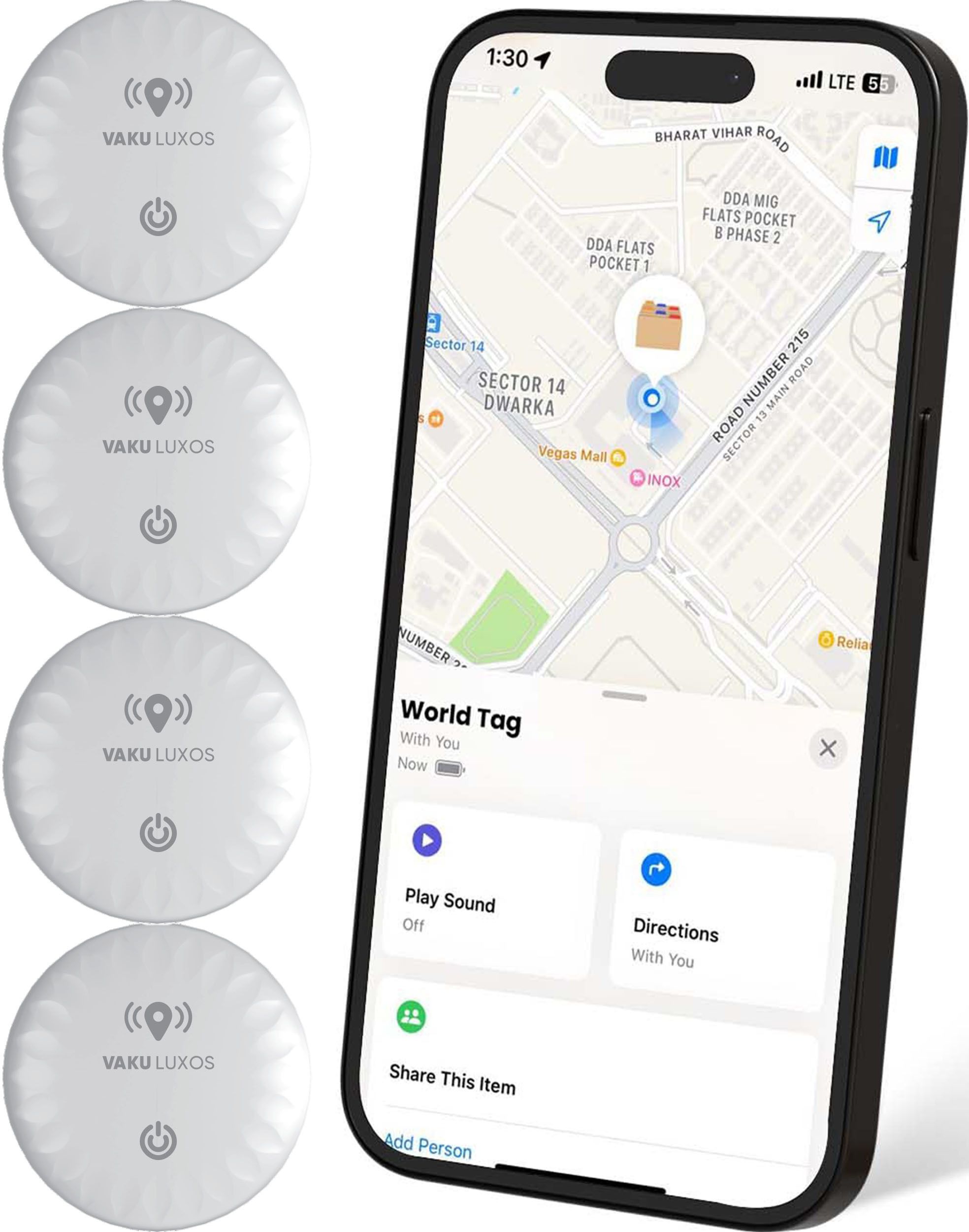 ORLOK AirTag for Luggage, Pets & Bags, MFi Certified Location Smart Tracker-image-22