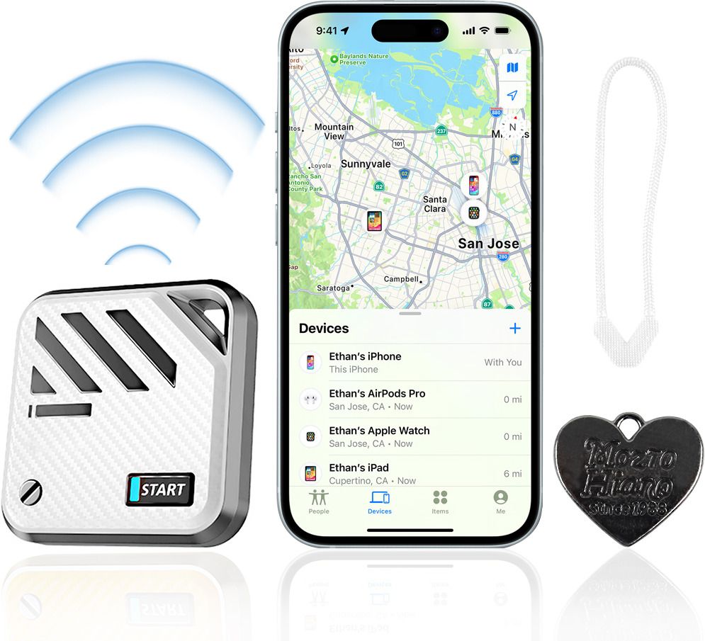 Magnetic Bluetooth GPS Item Finder With Loop Hole For Keys Pets Kids Locator Location Smart Tracker