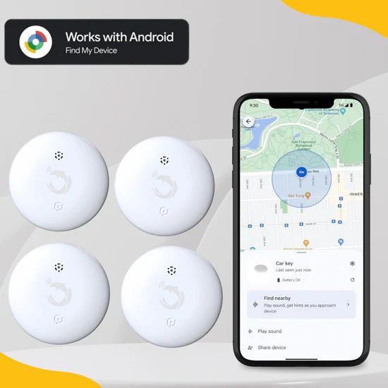 tag8 Rex Tags Item Finders Work with the Android Find My Device App.(pack of 4) Location Smart Tracker-picture-40