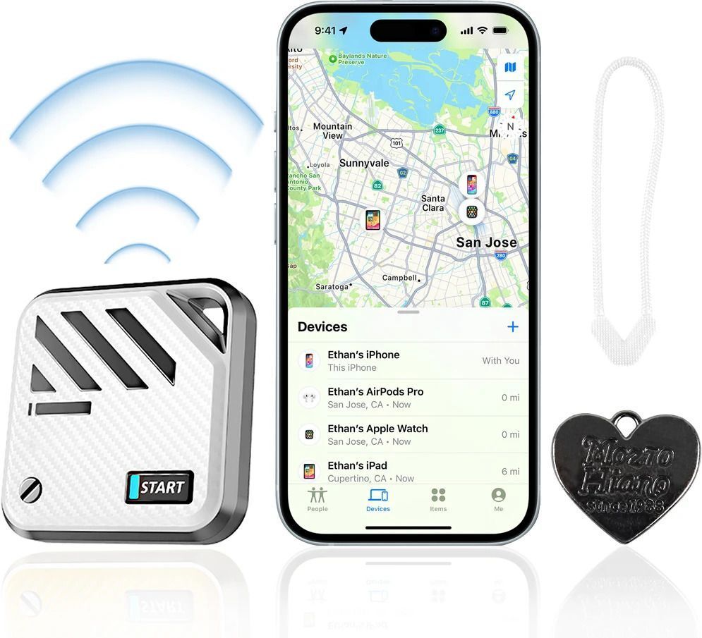 Magnetic Item Finder with Loop Hole Smart Bluetooth Tracker for Keys and More Location Smart Tracker