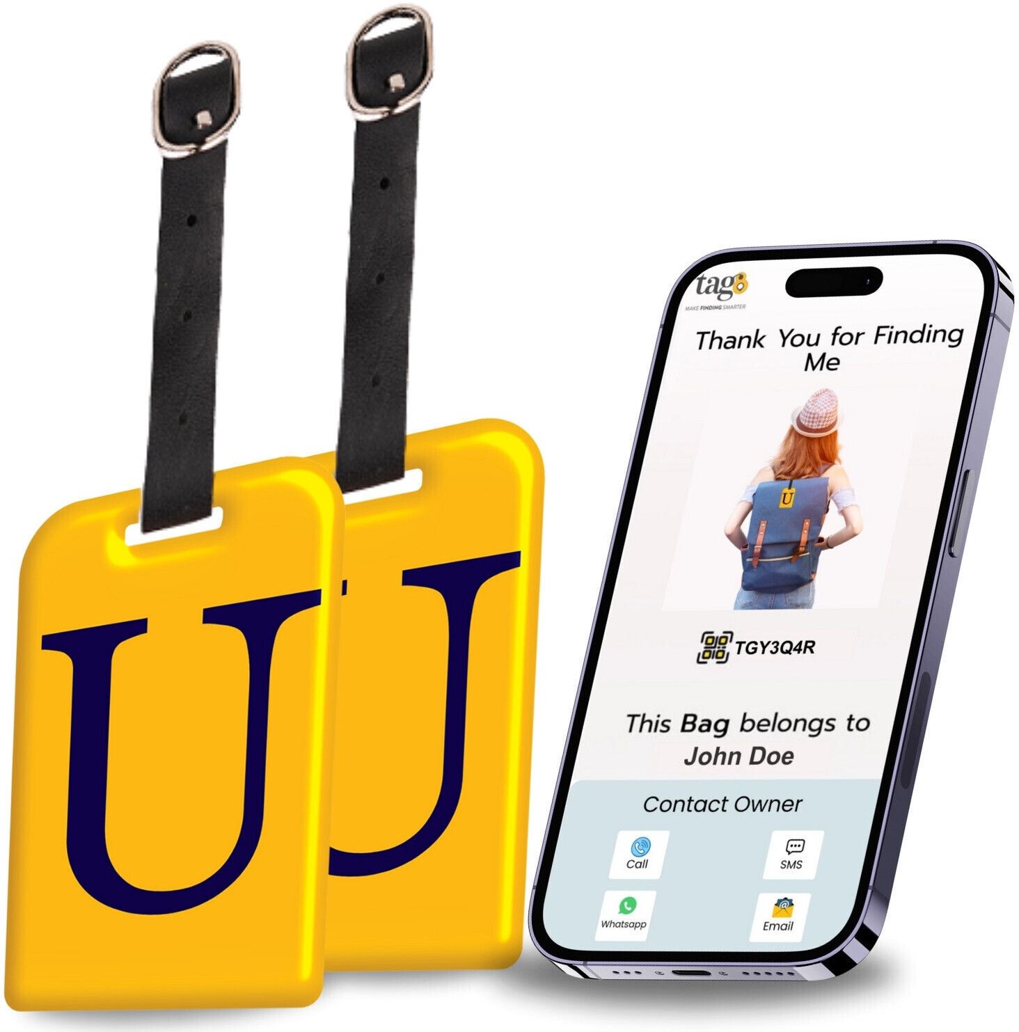 Smart Luggage Tag, Real-Time Email Alerts With Bag's Location - Location Smart Tracker