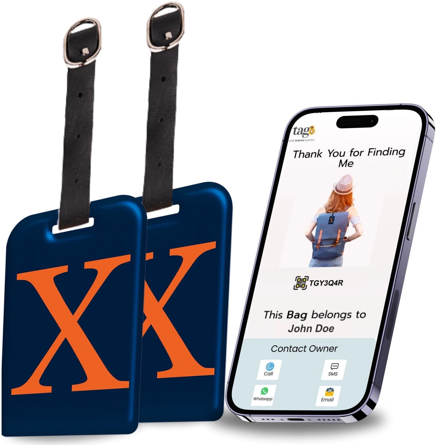 tag8 Smart Luggage Tag, Real-Time Email Alerts With Bag's Location - Location Smart Tracker-picture-31