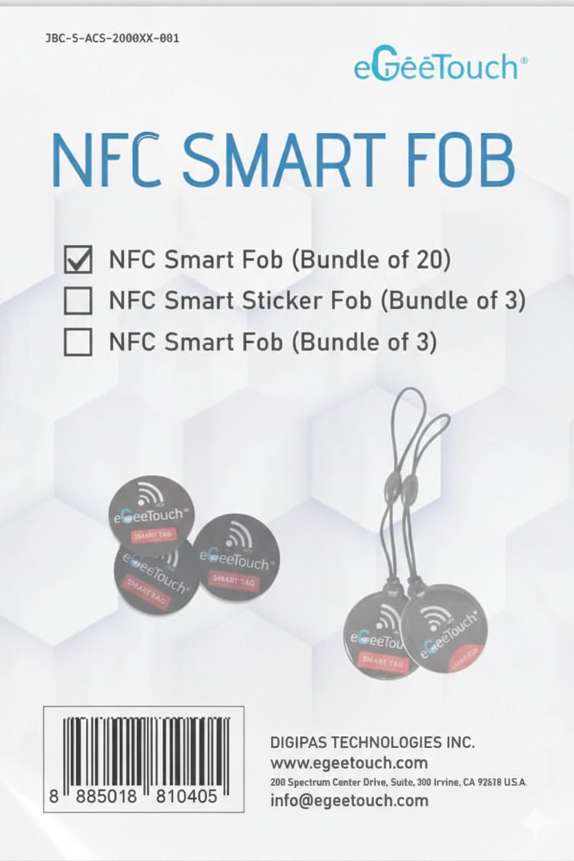 egeetouch NFC Smart Fob Smart Locks (Bundle of 3) Safety Smart Tracker-picture-31
