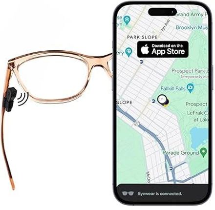Glasses Tracker for iOS Battery, Charger, Accessory Included, Eyewear Finder Safety Smart Tracker