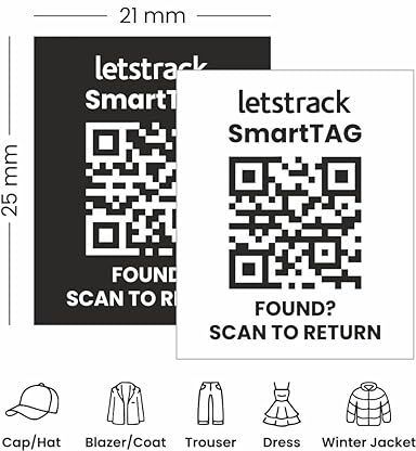 letstrack Smart Iron-On Tags | Washable Clothing Labels with Scan Alerts | Pack of 24 | Location Smart Tracker-picture-35