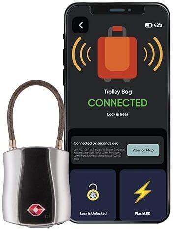 tag8 Dolphin Bluetooth Smart Padlock for Luggage & Bags, TSA Lock ,App Unlock Alarm Location Smart Tracker-picture-21