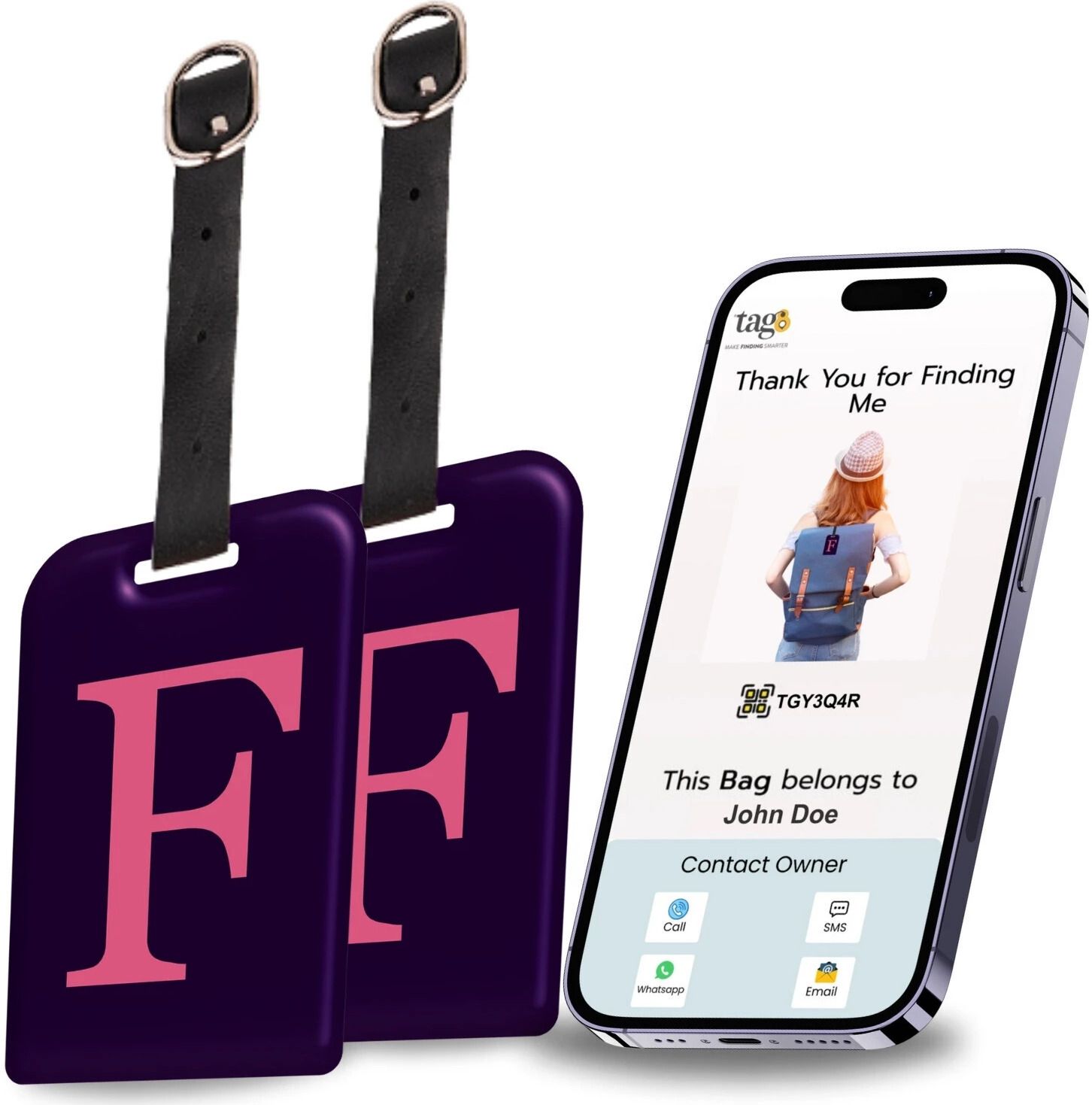 Smart Luggage Tag, Real-Time Email Alerts With Bag's Location - Location Smart Tracker