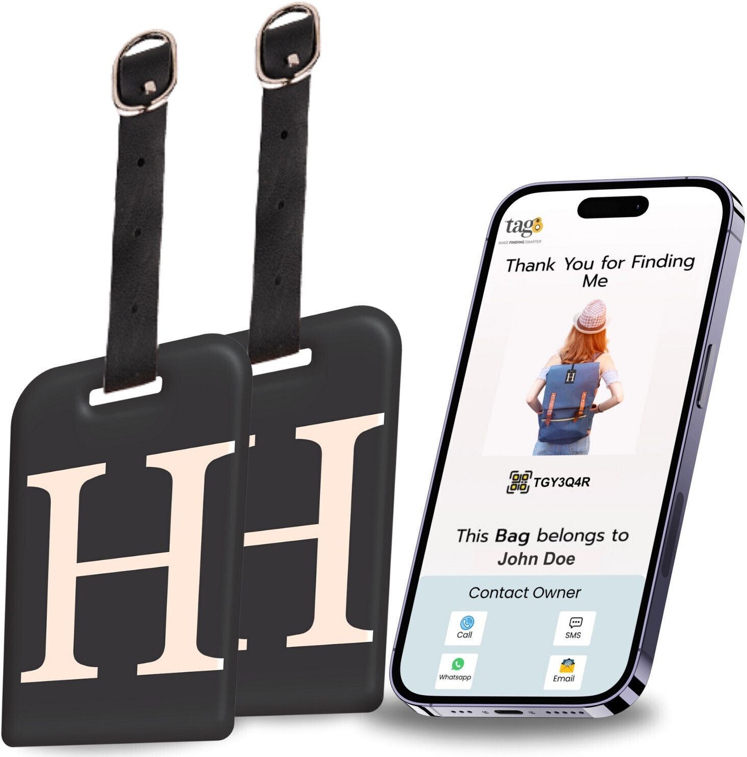 Smart Luggage Tag, Real-Time Email Alerts With Bag's Location - Location Smart Tracker