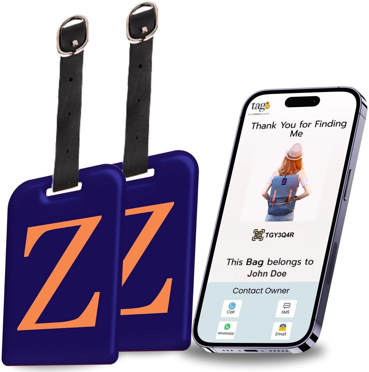 tag8 Smart Luggage Tag, Real-Time Email Alerts With Bag's Location - Location Smart Tracker-picture-14