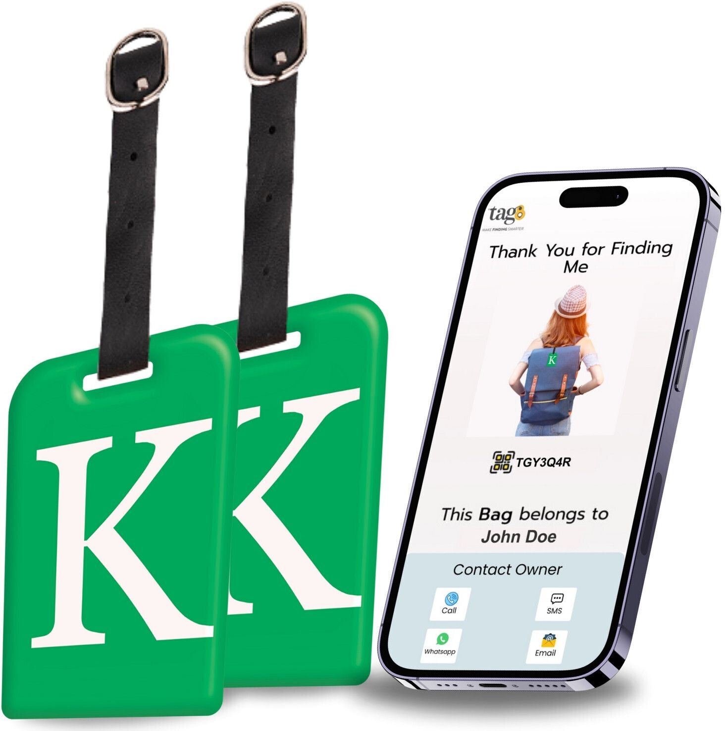 Smart Luggage Tag, Real-Time Email Alerts With Bag's Location - Location Smart Tracker