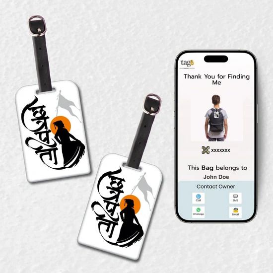 tag8 Chhatrapati Shivaji Maharaj Smart Bag Tag Iconic Luggage Tag with Digital ID Location Smart Tracker-picture-46