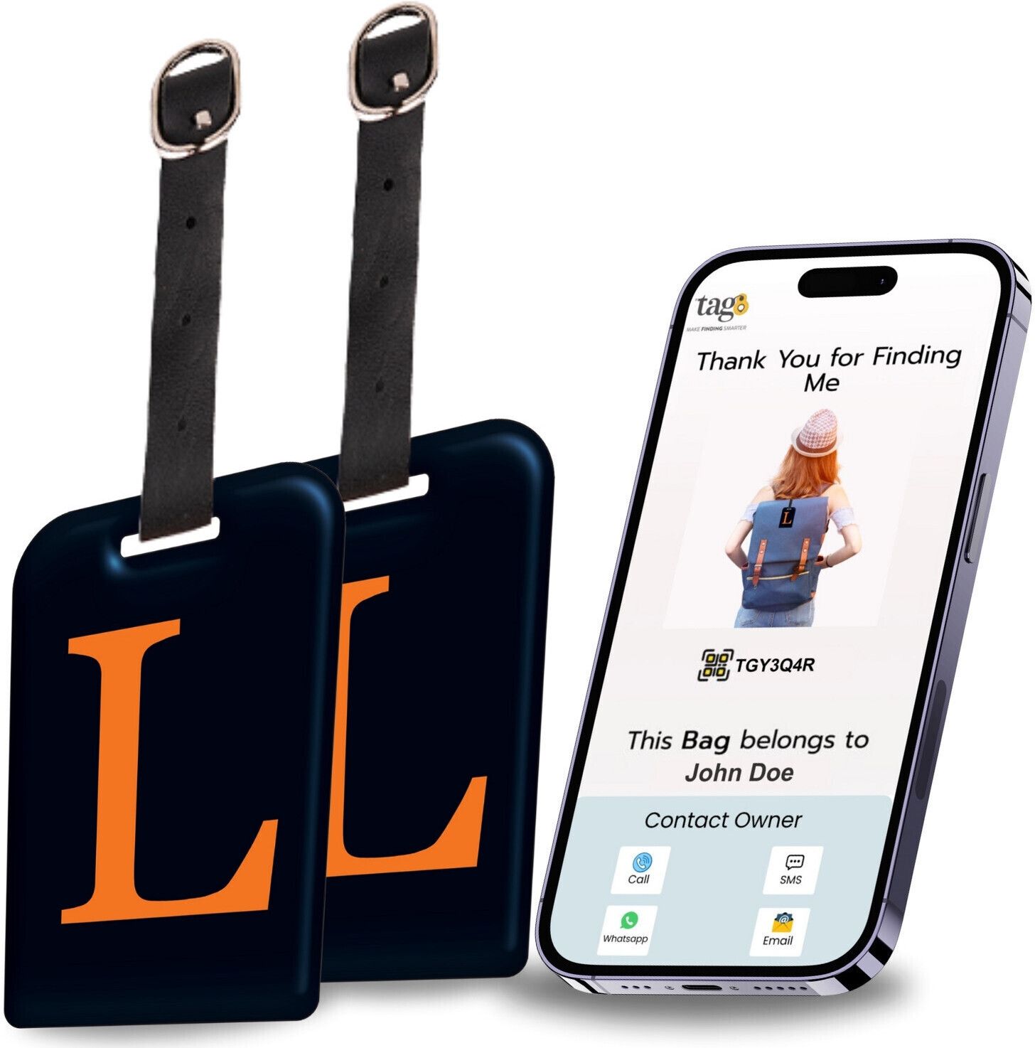 tag8 Smart Luggage Tag, Real-Time Email Alerts With Bag's Location - Location Smart Tracker-picture-22