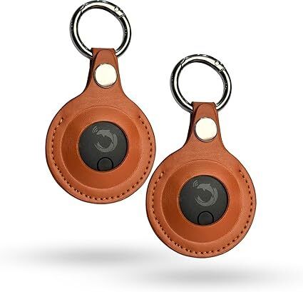 Dolphin Smart Bluetooth Tracker Pro with Leather Case & Key Ring pack of 2 Location Smart Tracker