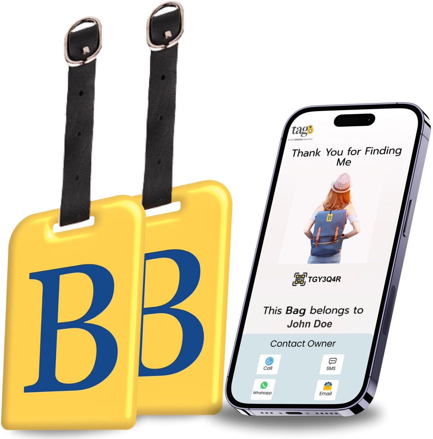 Smart Luggage Tag, Real-Time Email Alerts With Bag's Location - Location Smart Tracker
