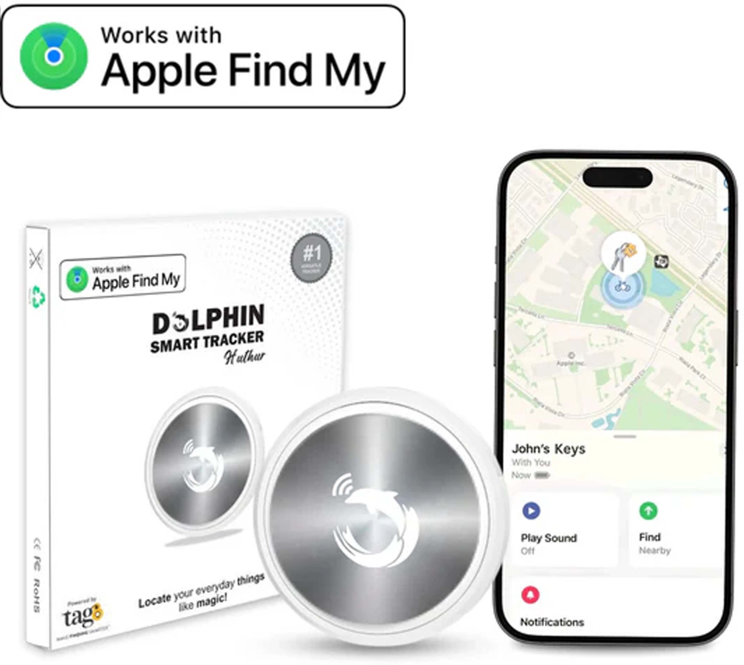 tag8 Huthur Tag – Smart Tracker for iOS,Waterproof, Secure (Pack of 1) Location Smart Tracker-picture-21