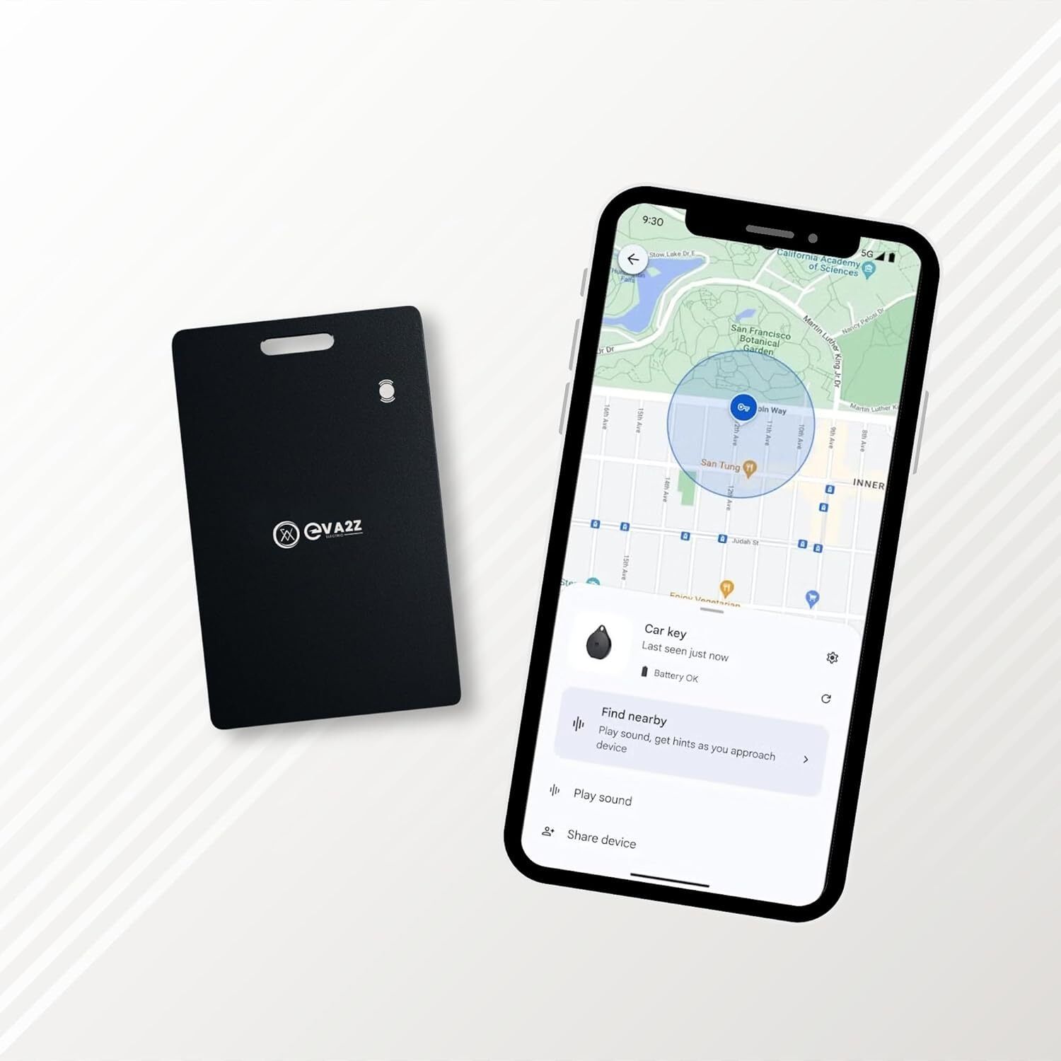 Wallet Tracker Card, Thin Wallet Finder, Works with Apple Find My (iOS Only) Location Smart Tracker