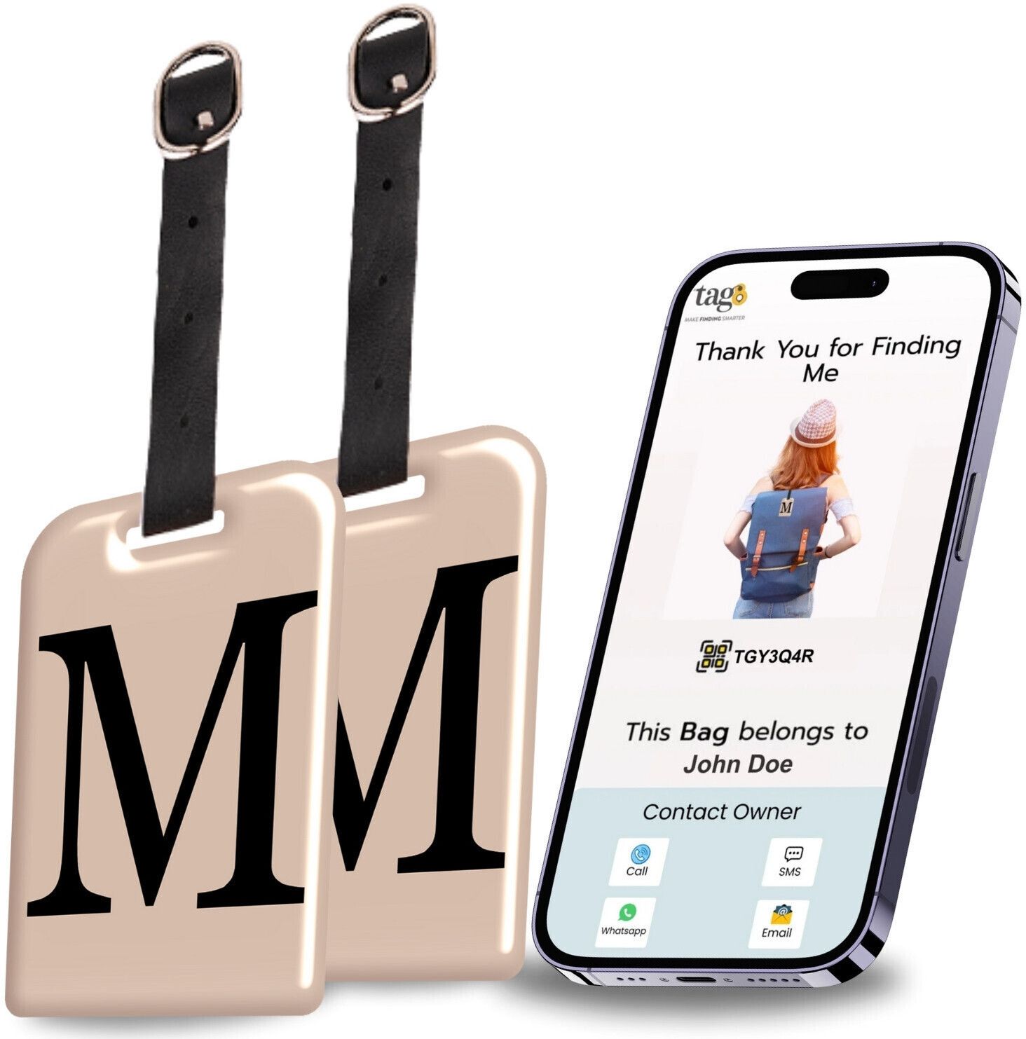 tag8 Smart Luggage Tag, Real-Time Email Alerts With Bag's Location - Location Smart Tracker-picture-10