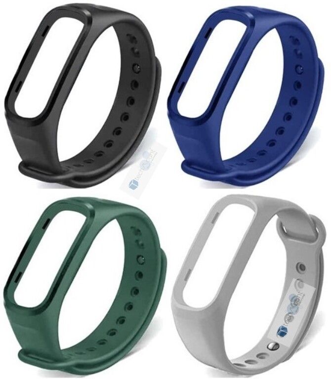 techmount Adjustable Silicone Colorful Oppo Oneplus Band Straps Combo Pack of 4 Compatible with Oneplus Smart Band & Oppo Smart Band Strap-image-37