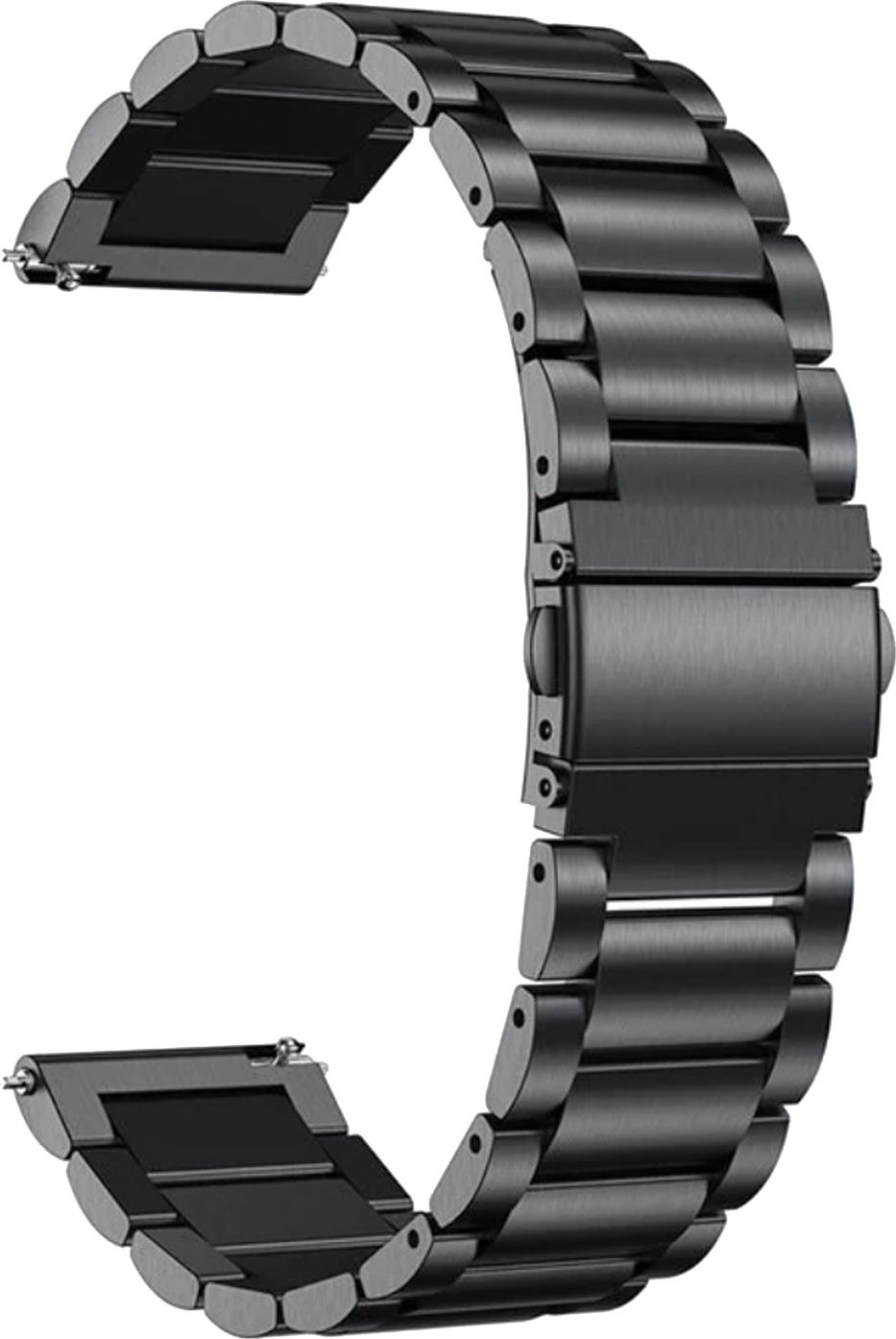 ACM Watch Strap Metal for Fire-Boltt Snapp 4g Bsw220 Smartwatch Belt Black 3707034 mm Stainless Steel Watch Strap-image-6