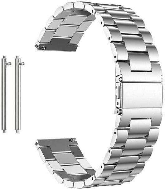 LNKART 22MM Heavy Metal Chain Strap with Secure Lock Compatible with Noise ColorFit Ultra | ColorFit Ultra 2 | ColorFit Ultra 3 GPS Smart Watch Strap With 22mm Lugs Smart Watch Strap-image-9