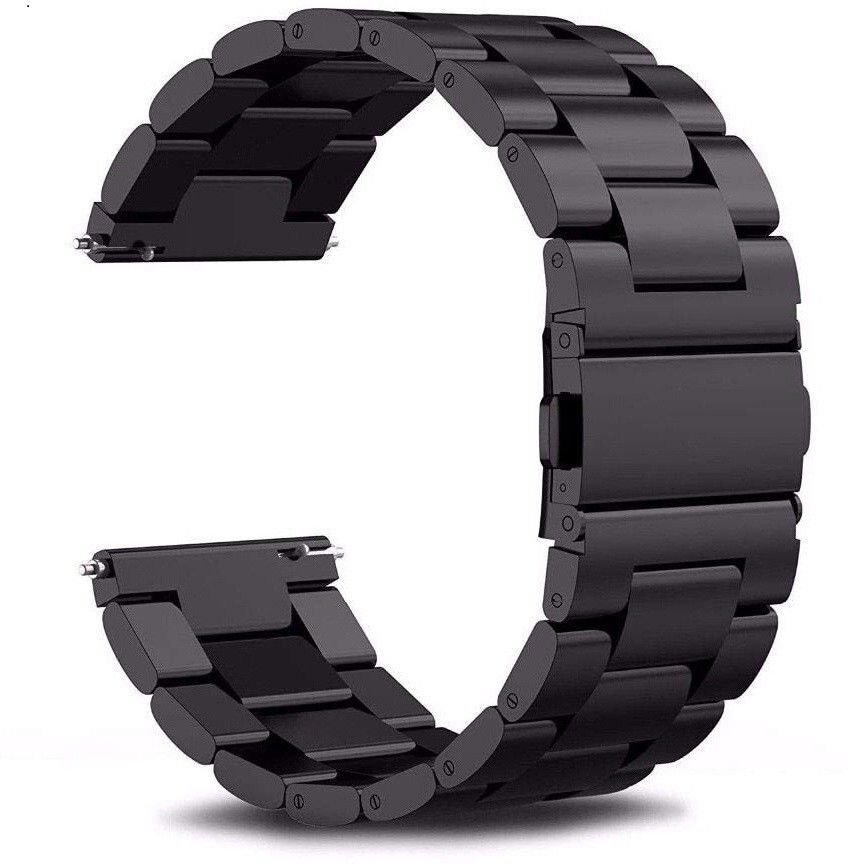 CHG 22MM Stainless Steel Metal Chain Smartwatch Strap 22 mm Silicone Watch Strap-image-11