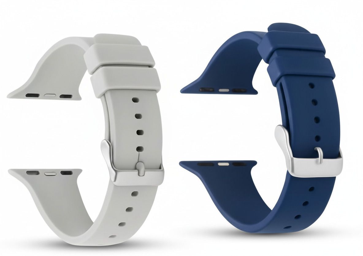 PREMBROTHERS Silicone Smart Watch Belt with Metal Tang Buckle for Ultra Watch 49mm,Series 8 / 7 45mm, Series 6 / 5 / 4 44mm, Series 3 / 2 / 1 42mm, T800 Ultra, Watch 8 Ultra, i8 Pro Max, W26, Smart Watch Strap-image-49