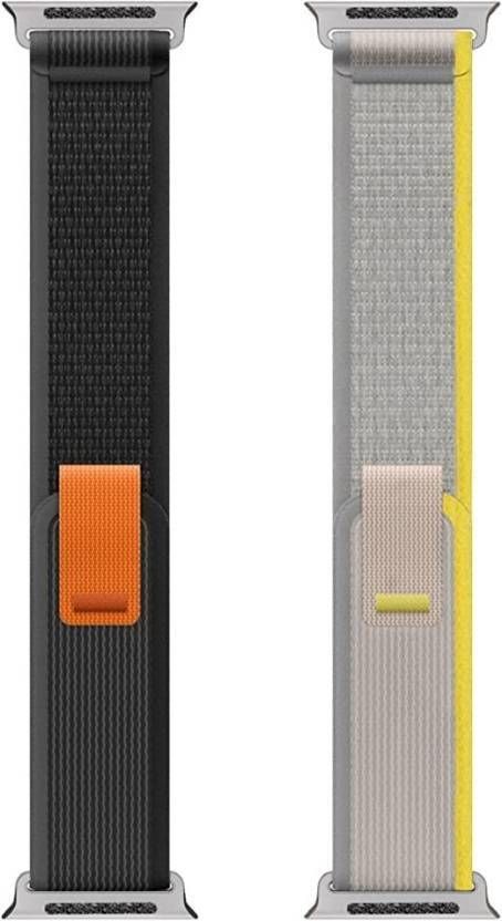 BinkSon Trail Loop Nylon Strap For iWatch Ultra,49mm,45mm,44mm,42mm For iWatch Series Ultra,9,8,7,6,5,4,3,2,1,SE [Watch Not Included] (2Pcs Combo) Smart Watch Strap-image-47