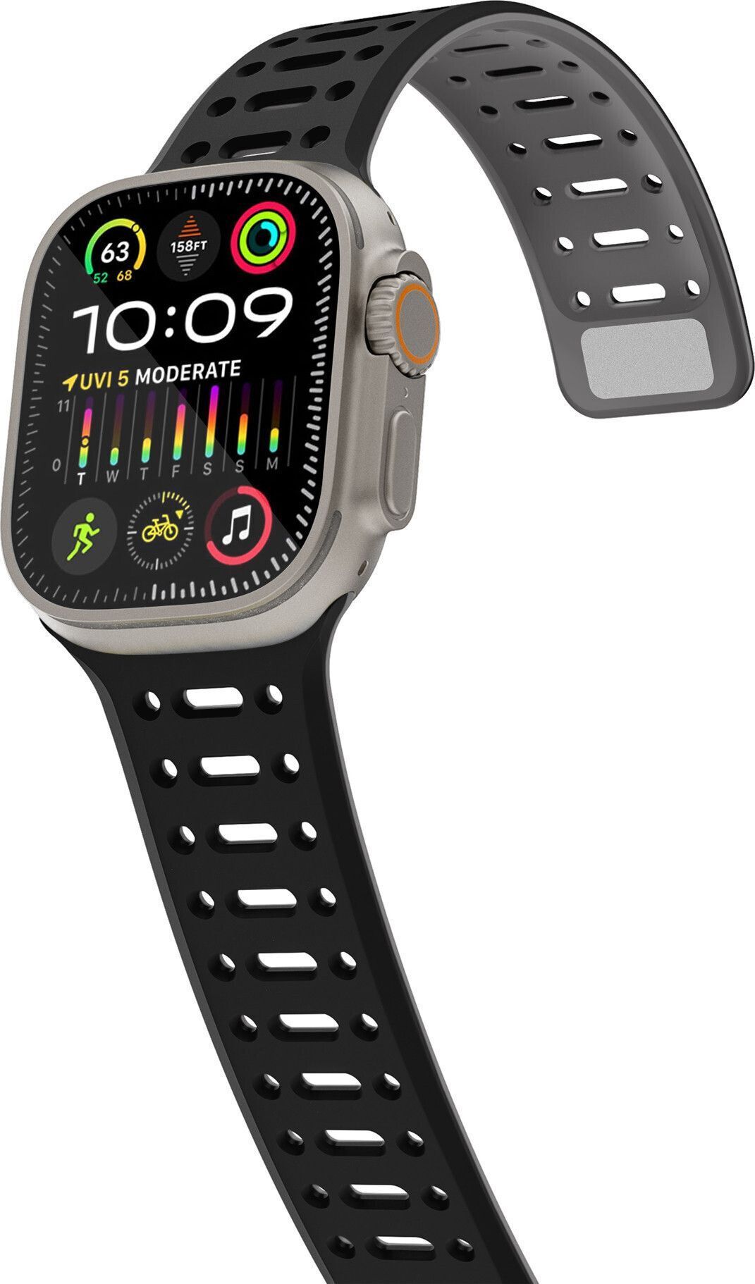 Tekne Silicone Smart Band Strap| Hook And Loop| 49/46/45/44 mm Smart Watch Strap-image-48