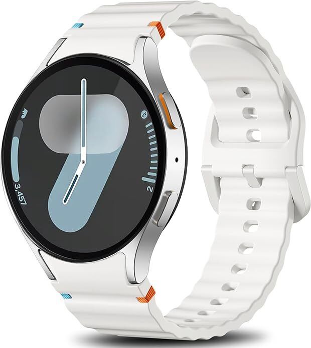 SwapME Sport Bands Compatible with Galaxy Watch 7 6 5 4 Band 40mm 44mm Women Men - No Gap Soft Silicone Strap for Smart Watch S 7 6 5 4 FE, 20mm Wristbands for GalaxyWatch Smart Watch Strap-picture-12