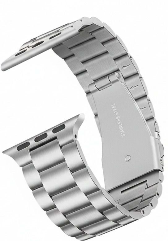 PREMBROTHERS Folding Clasp Secure Lock, Stainless Steel Metal Chain Strap Compatible with Ultra Watch series 11,10 46mm,series 9/8/7/45mm,series 6/5/4 44mm,ultra 1,2 Smart Watch Strap-image-44