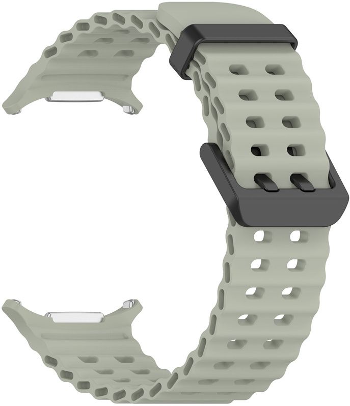 EBOYSIS Ocean Silicone Watch Band For Samsung galaxy watch7 Soft Strap For Galaxy Watch 7 Ultra 47MM Breathable Holes Design Smart Watch Strap-image-38