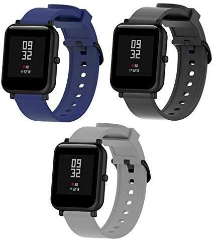 sounce 1.9 cm 20mm Watch Straps Removable Straps ONLY for Amazfit Bip, Amazfit GTS, Galaxy Watch Active 2, Gear S2 Classic, Samsung Gear, Boat, Firebolt, Noise Smart Watch Strap-image-2