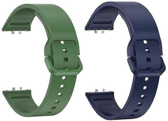 RUPELIK Flexible Silicone Replacement Strap Compatible With Sam Galaxy Fit 3 (Pack Of 2) Smart Watch Strap-image-46