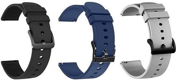 TooHype (Combo 3) 22mm Soft Watch Strap (Compatible Watch List In Photo & Description) 22 mm Silicone Watch Strap