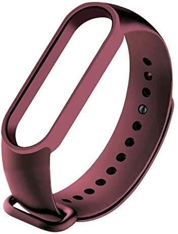 UNQT Mi Band 5 (Device Unit Not Included)Wine RED Smart Band Strap-image-27