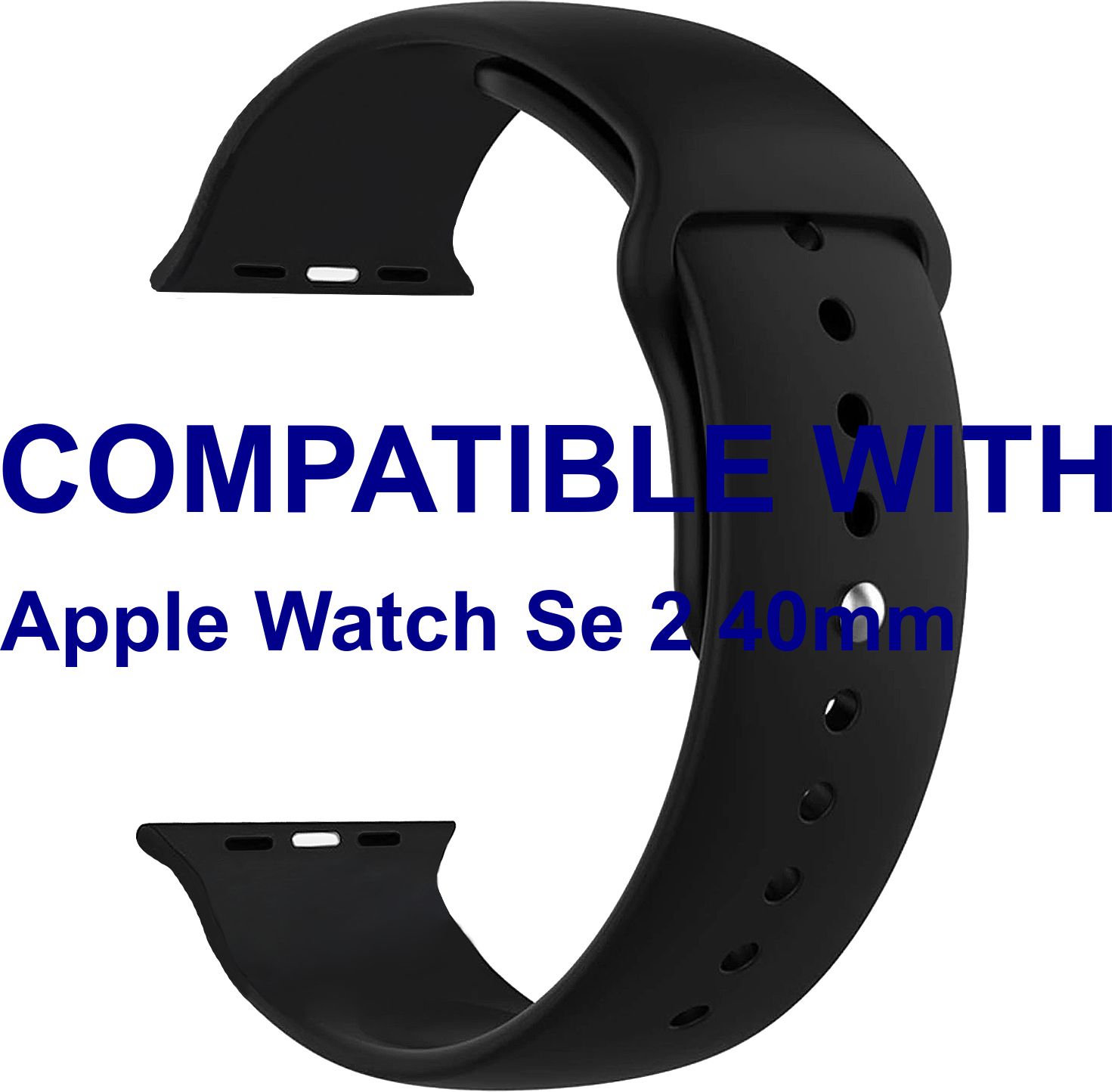 ACM WSM2P40BK1706 Sliding 44mm 49mm Watch Strap Silicone Belt for Apple Watch Se 2 40mm Smartwatch Black Smart Watch Strap-picture-33