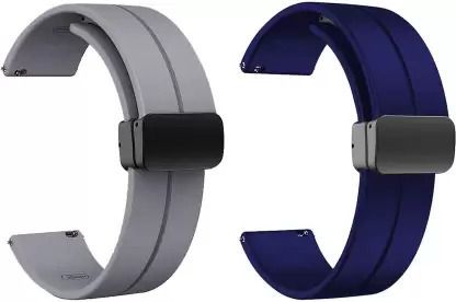 TooHype 22MM Soft Silicon Pack of 2 Smart Watch Strap with Magnetic Buckle for NOICEFIT ICON 2 / EVOLVE 3 / CALIBER 2 BUZZ / BOATT WAVE CALL / WAVE LITE / PRIMIA TALK / ULTIMA CALL MAX / LUNAR FIT / BOLT ROVER PRO / COSMIC R / STRIKER PRO / FIRBOLTT TALK PRO / INVINCIBLE PLUS / PHOENIX PRO / COBRA / APOLLO 2 / HUNTER / SUPERNOVA Smart Watch Strap Smart Watch Strap-image-20